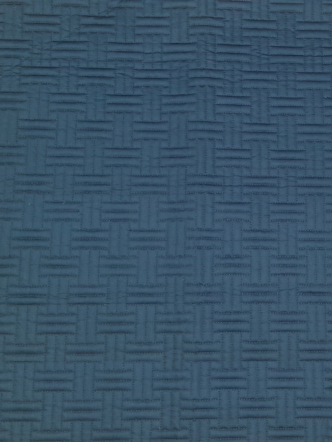 MARK HOME Quilted Bed Cover Navy made from 100% Organic Cotton Sateen Fabric 400 TC with 150 GSM Wading between the fabric