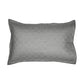 MARK HOME Quilted Bed Cover Silver made from 100% Organic Cotton Sateen Fabric 400 TC with 150 GSM Wading between the fabric