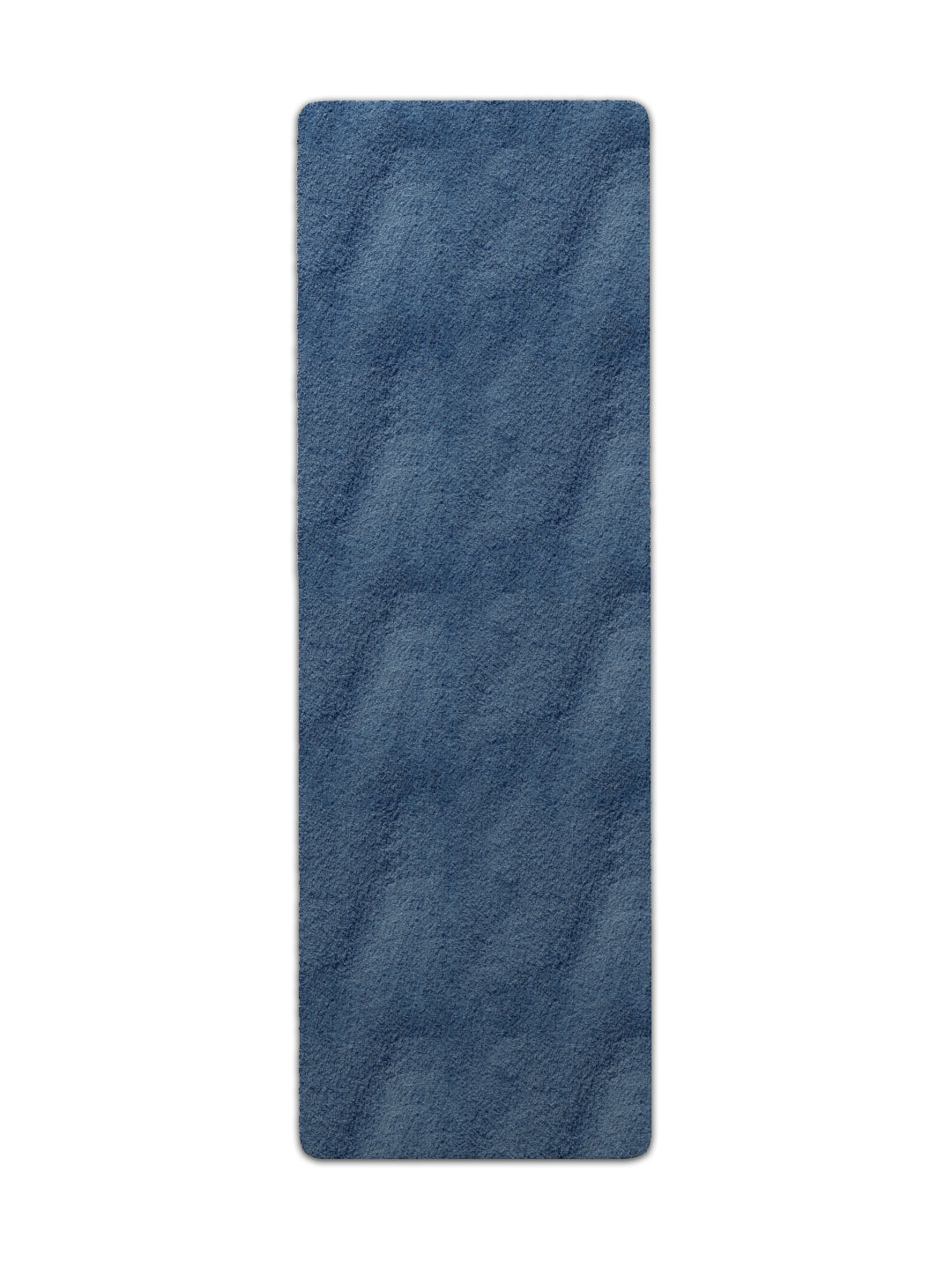 Mark Home 100% Micro Anti Skid Durable Softness Plush Lustrous Rugs 50cm x 150cm Navy