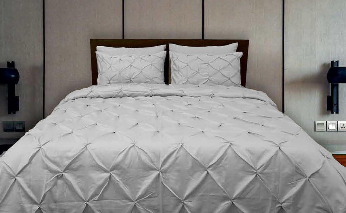 Mark Home 100% Cotton 400 TC Crisse Bedding Set 6 pcs