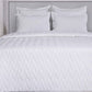 Quilted Bedsheet 100% Cotton Sateen Fabric White