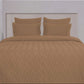 Quilted Bedsheet 100% Cotton Sateen Fabric Beige