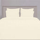 Quilted Bedsheet 100% Cotton Sateen Fabric Ivory