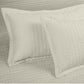MARK HOME Quilted Bed Cover Ivory made from 100% Organic Cotton Sateen Fabric 400 TC with 150 GSM Wading between the fabric